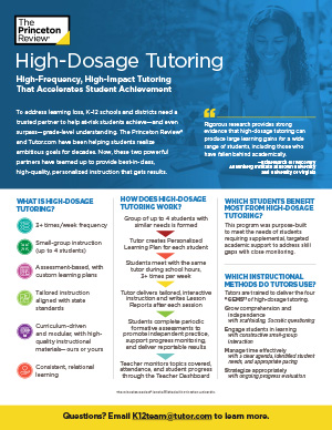 About High-Dosage Tutoring - cover