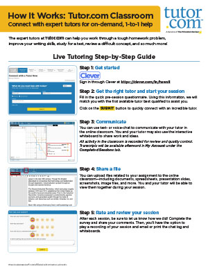 Step-by-Step Guide to Tutor.com cover