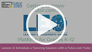 Scheduling a Tutoring Session Video Cover